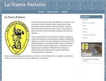 Tablet Screenshot of nuevaparisien.com